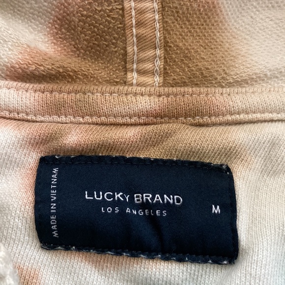 Lucky Brand, tie-dye hoodie, sweatshirt pull over size medium - Picture 6 of 9
